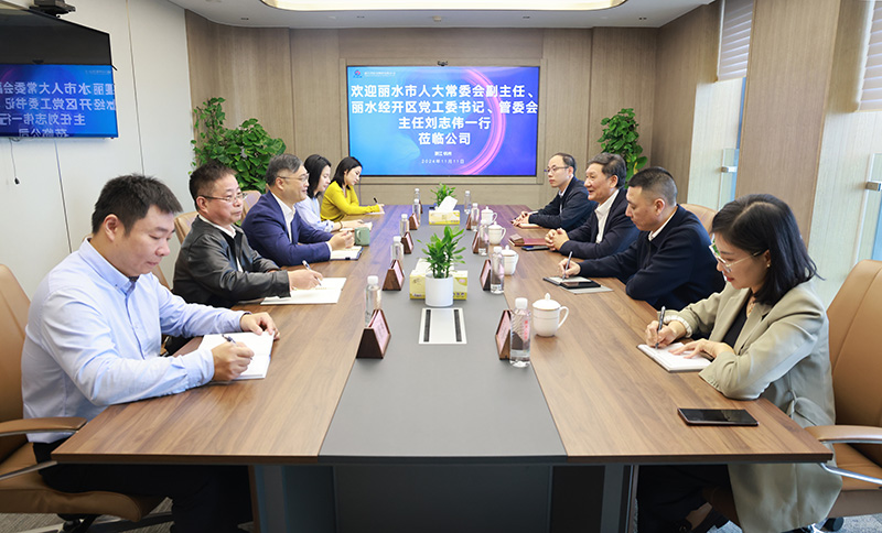 浙江省麗水市人大常委會副主任、麗水經(jīng)開區(qū)黨工委書記、管委會主任劉志偉帶隊來訪冶金物資